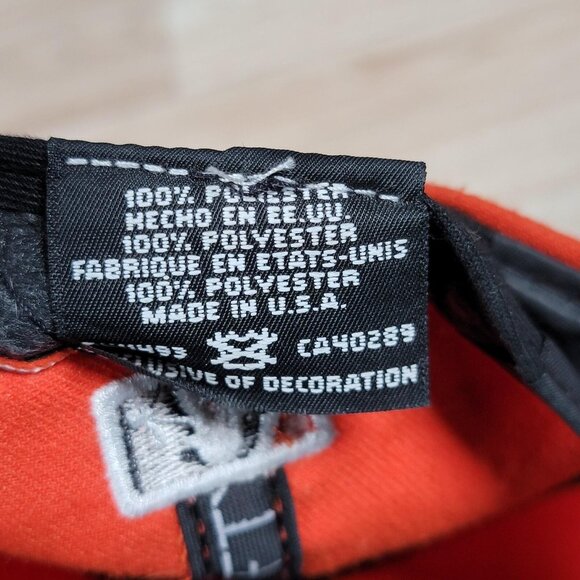 Vintage Miami Marlins New Era 59FIFTY Hat Cap Fitted Mens 7 Orange MLB Baseball - Picture 9 of 11